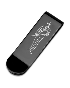 JCE4137 Ruthenium Brass Money clip