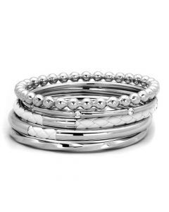 JCE1937 High polished (no plating) Stainless Steel Bangle with No Stone