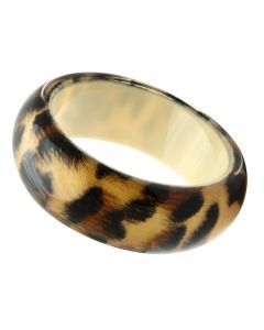 CE034 Resin Bangle with Synthetic Synthetic Stone in Animal pattern